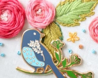 Needle Minder - Songsparrow Bird - Flamingo Toes - FT8535