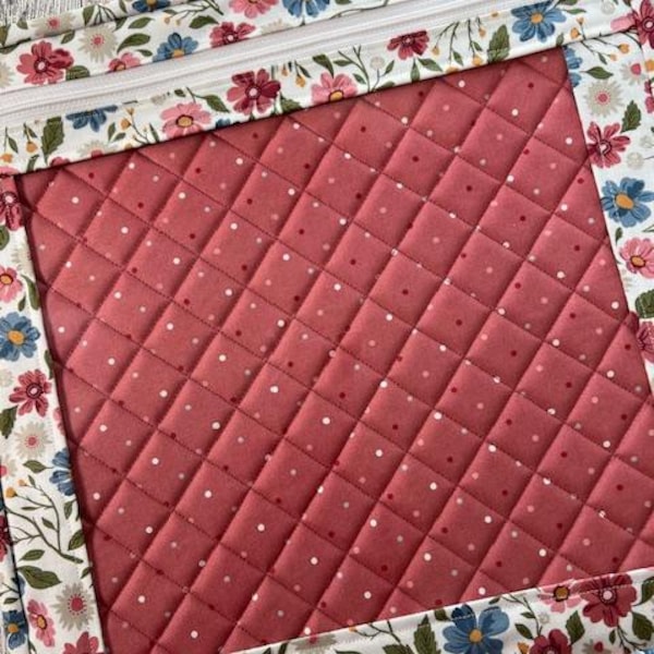 Vinyl Project Bag - Cross Stitch Project Bag - Project Bag