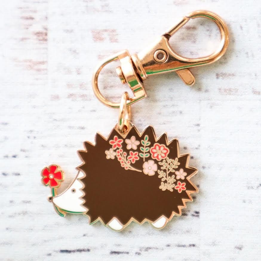 Zipper Pull - Floral Hedgehog - Flamingo Toes - FT8603 - Etsy