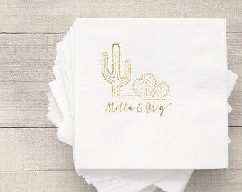 Cactus Desert | Customizable Wedding Napkins