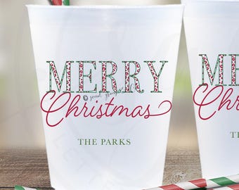 Merry Christmas Holiday Party Cups