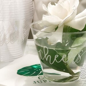 Cheers Wedding Personalized Disposable Party Cups