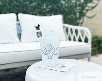 Customizable Mahjong Tiles Frosted Party Cups