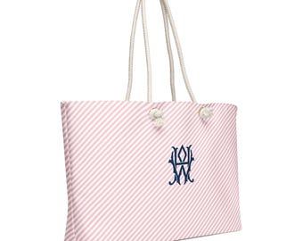 Preppy Stripe Tote Bag