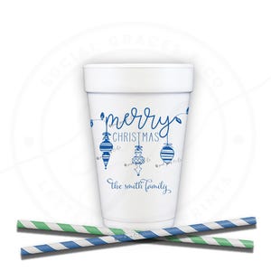 Christmas Party | Customizable Foam Cups | Celebrate Family Holiday | social graces Co