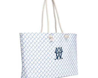 Monogram Printed Tote Bag