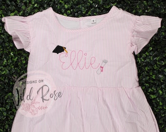 Kindergarten Graduation Dress, Girls Graduation Dress, Toddler Girls  Kindergarten Graduation Outfit, Toddler Grad Dress, Toddler Grad Outfit -  Etsy