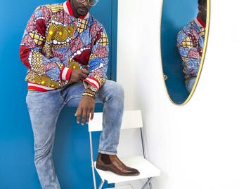 African Bomber Jacket - men