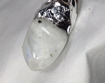 Maple Wood Wand with Quartz and White Labradorite