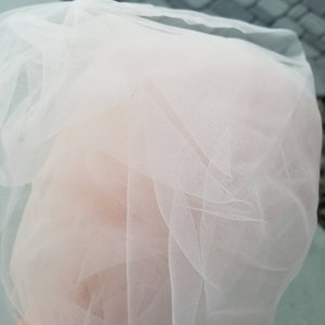 Fingertip wedding veil, single tier veil, soft tulle wedding veil, cut edge wedding veil image 8