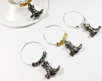 Cowboy Boot Wine Charms / Girls Weekend Gifts / Gift Women / Wine Gifts