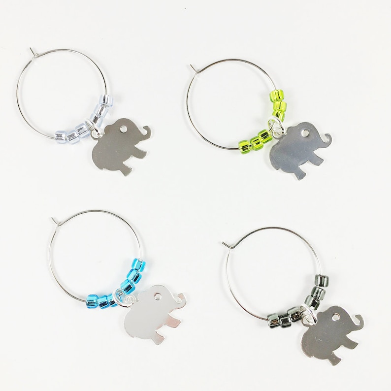 Elephant Wine Charms - Thumbnail 2