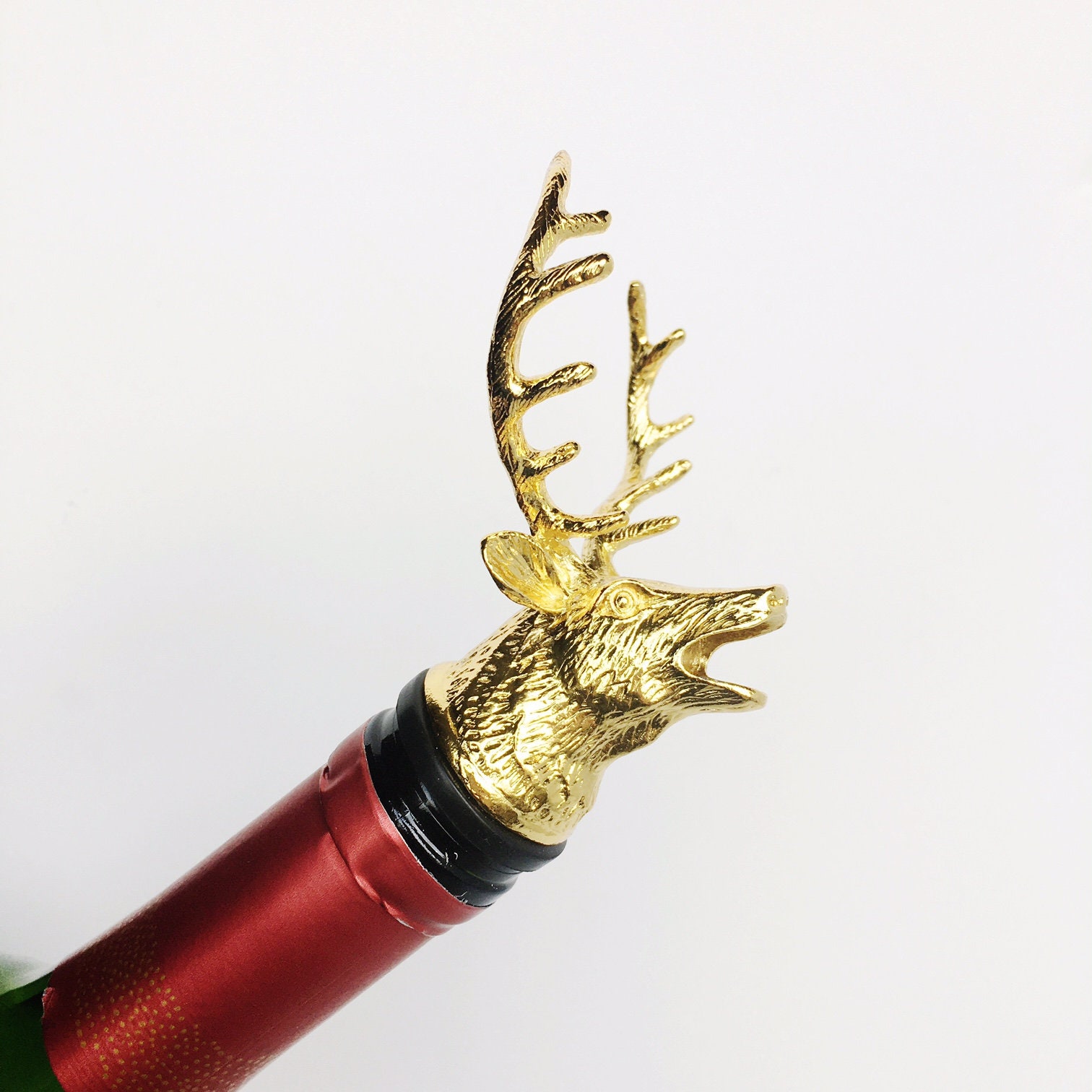 Deer Head Wine Pourer / Wine Lovers / Wine Accessory / Deer Etsy