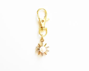 Pearl Purse Charms / Cute Zipper Pulls or Backpack Charms