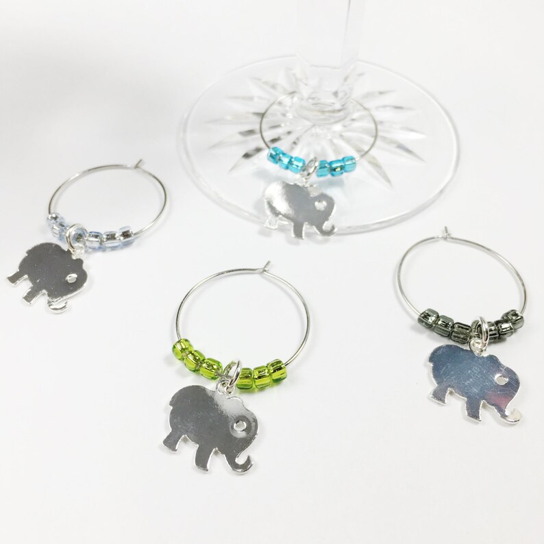 Elephant Wine Charms - Thumbnail 5