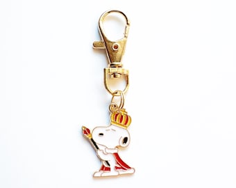 Royal Peanuts Character Bag Charm  / Character Charm / Purse Bling / Zipper Charms