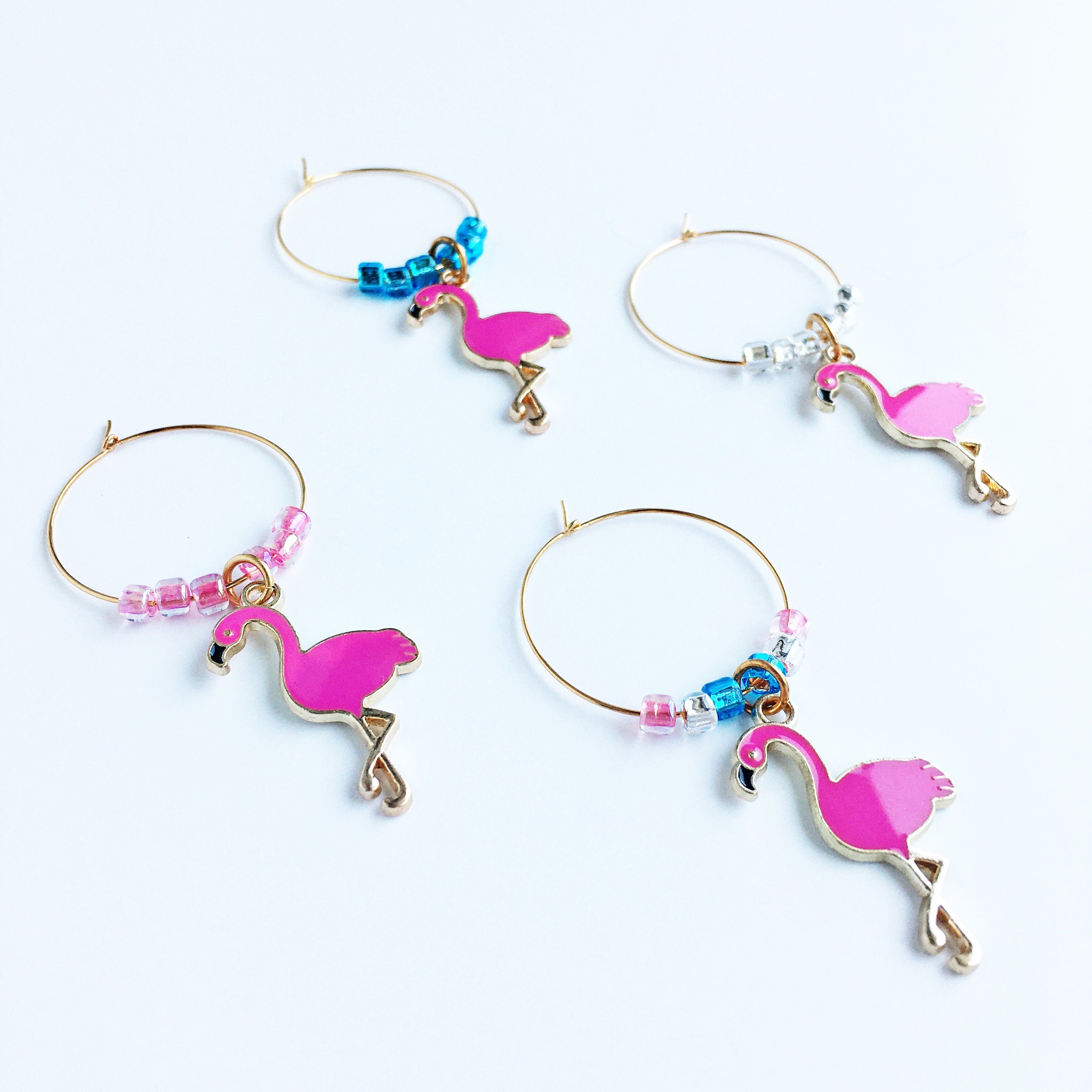 Flamingo Wine Charms / Wine Gifts for Woman / Girls Weekend Gifts ...