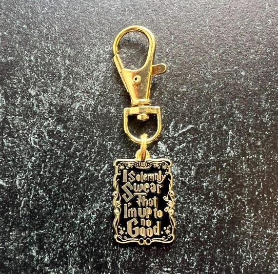 I Solemnly Swear Handmade Bag Charm / Cute Bag Charm / Gift for Magic Lover / Backpack Tag / Wizard Accessories