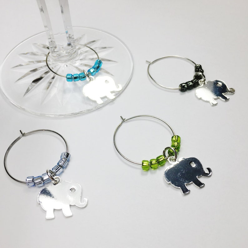 Elephant Wine Charms - Thumbnail 4