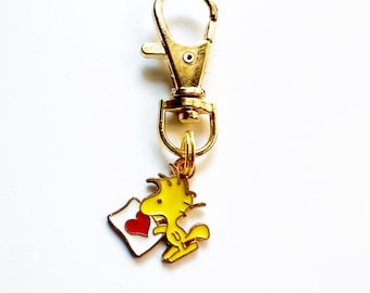 Handcrafted Valentine Peanuts Character Bag Charm / Backpack Charm / Zipper Charms / Character Charm Keychain