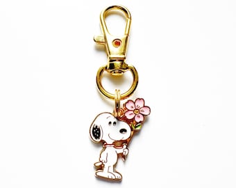 Spring Peanuts Character Charm for Purse or Backpack / Character Charm / Zipper Charms / Cute Charm