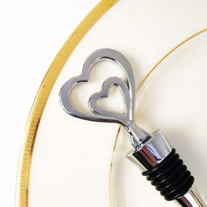Heart Wine Stopper / Gift for Couple / Engagement Gift / Wedding Gift