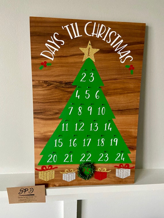 Days 'Til Christmas Kids Advent Calendar Xmas advent