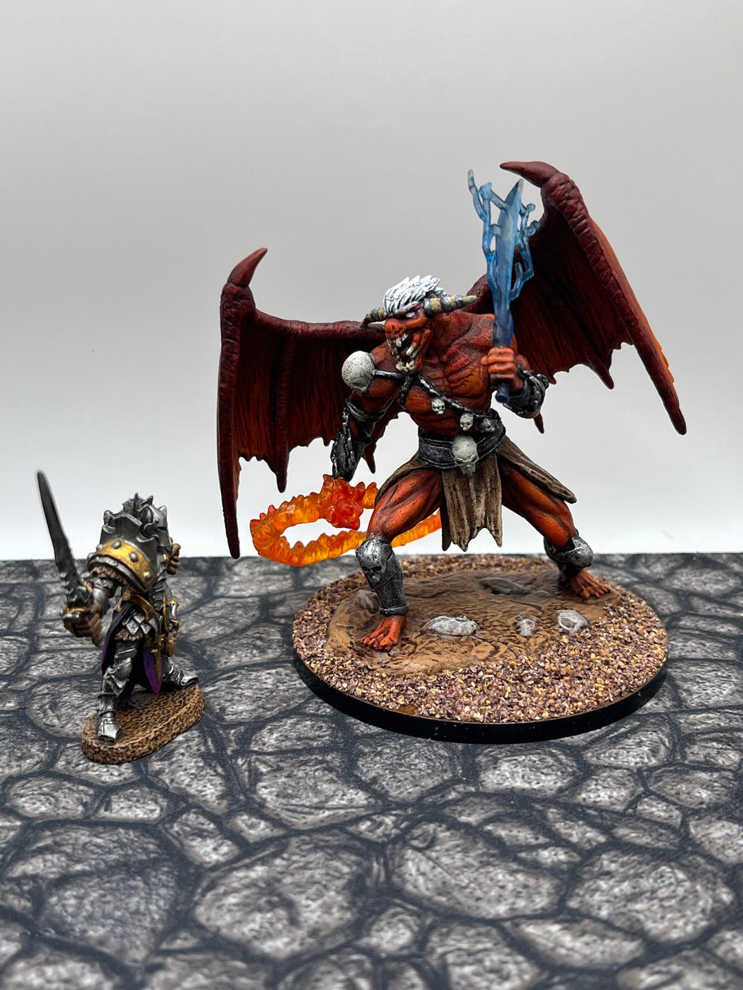 Hand Painted Balor Miniature Dnd D&amp;D Pathfinder TTRPG - Etsy