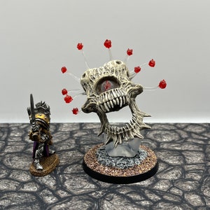 Hand Painted Death Tyrant Miniature (Beholder variant) - DnD, D&D, Pathfinder, TTRPG