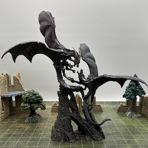 Hand Painted Dance of Death Deluxe Dragon Miniature - DnD, D&D, Pathfinder, TTRPG