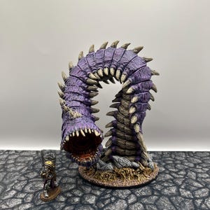 Hand Painted DnD Icons of the Realms: Fangs & Talons - Purple Worm Premium Miniature