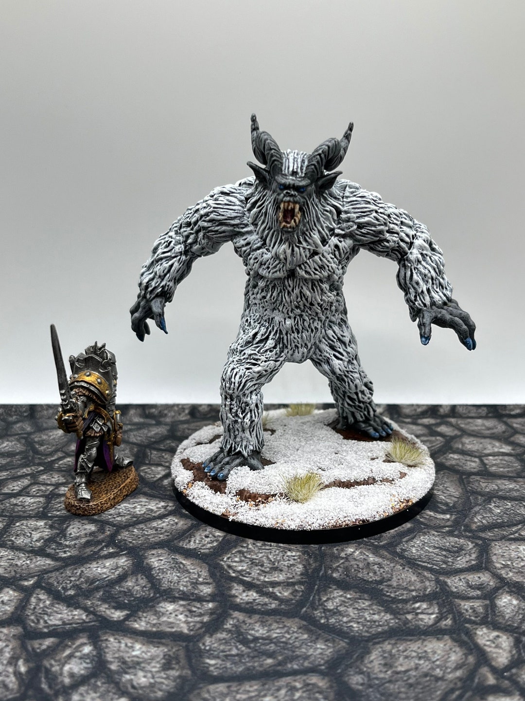 Hand Painted Abominable Yeti Miniature - D&D, Dnd, Pathfinder