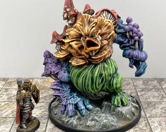 Hand Painted Fungal King (Myconid Sovereign) - DnD, Pathfinder, TTRPG, Made to Order