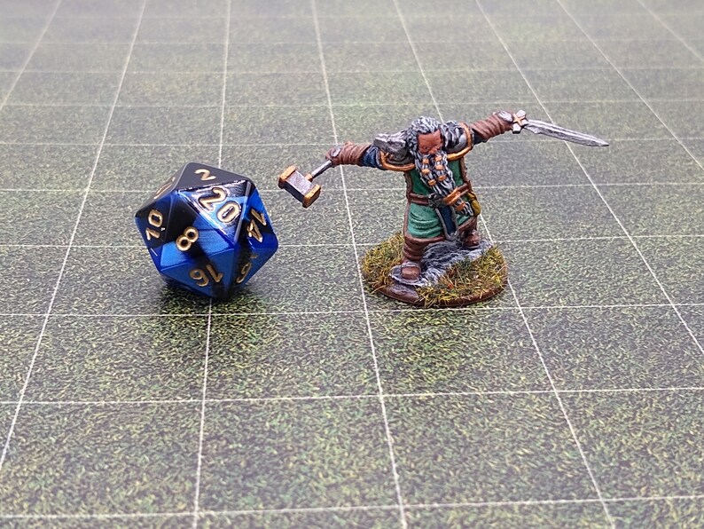 d&d dwarf fighter miniature