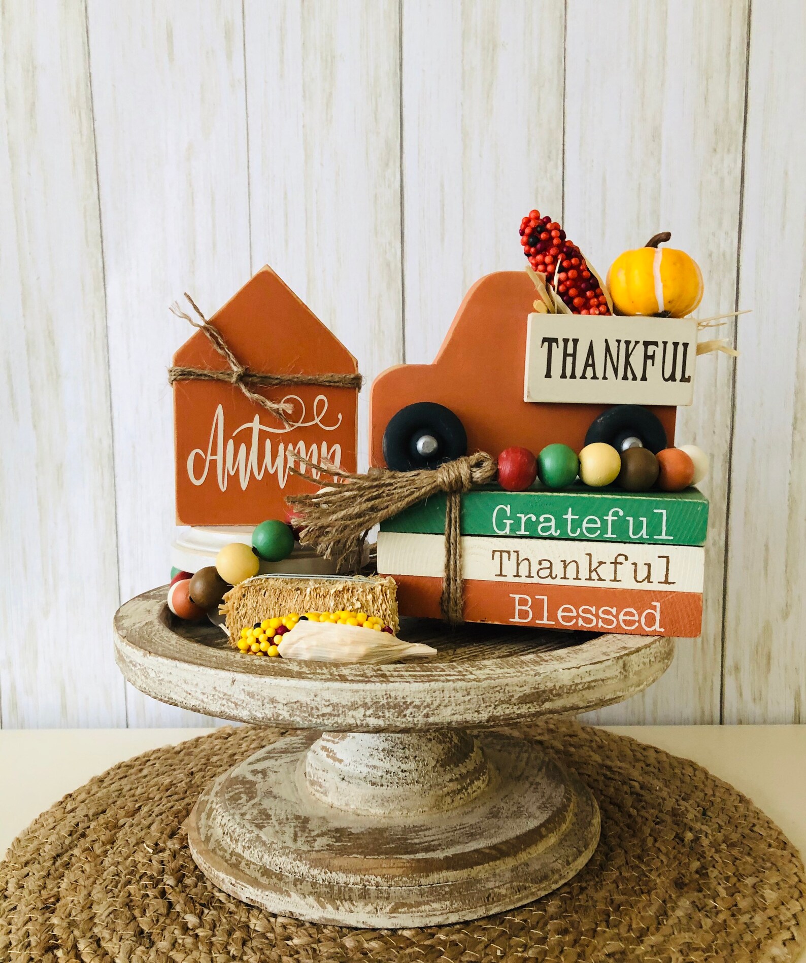 Thanksgiving tiered tray decor autumn tiered tray decor Etsy