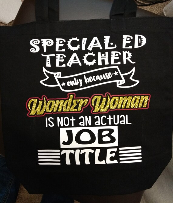 Download Special Education Teacher Because Wonder Woman Is Not A Job Etsy