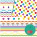 Rainbow Digital Paper Pack "rainbow Patterns" Scrapbook Collage Sheets ...
