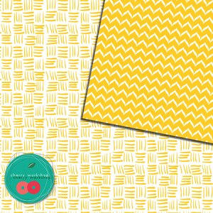 Gult digitalt papper "Bright Sun" digitalt pappersset sommarmönster, utskrivbart, kommersiellt bruk, digital scrapbooking, sommar, sol, gul bild 2