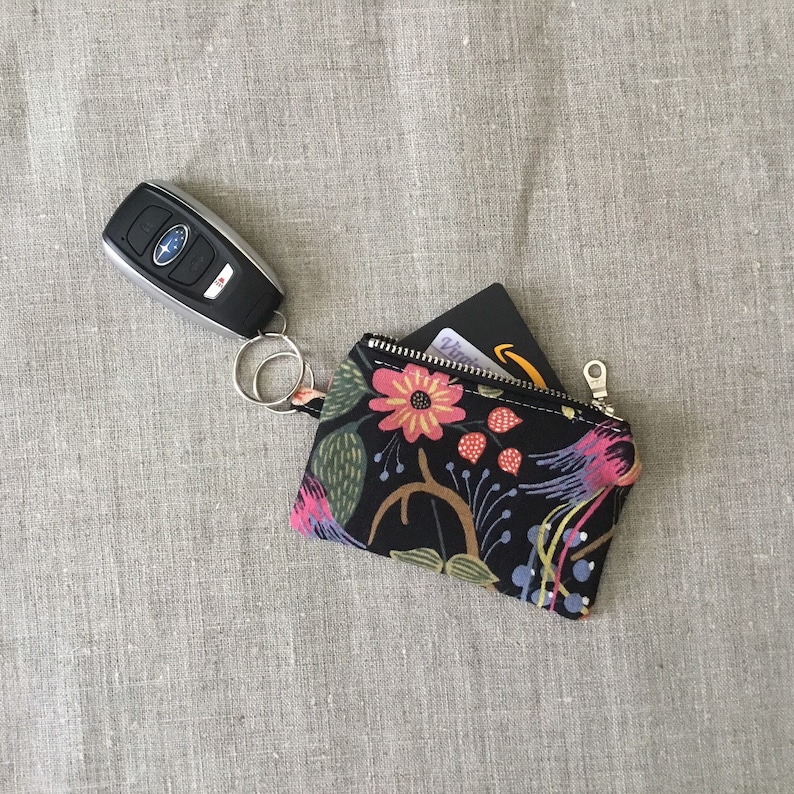 ID Wallet Key Ring Coin Pouch Rifle Paper Co Credit Card Etsy