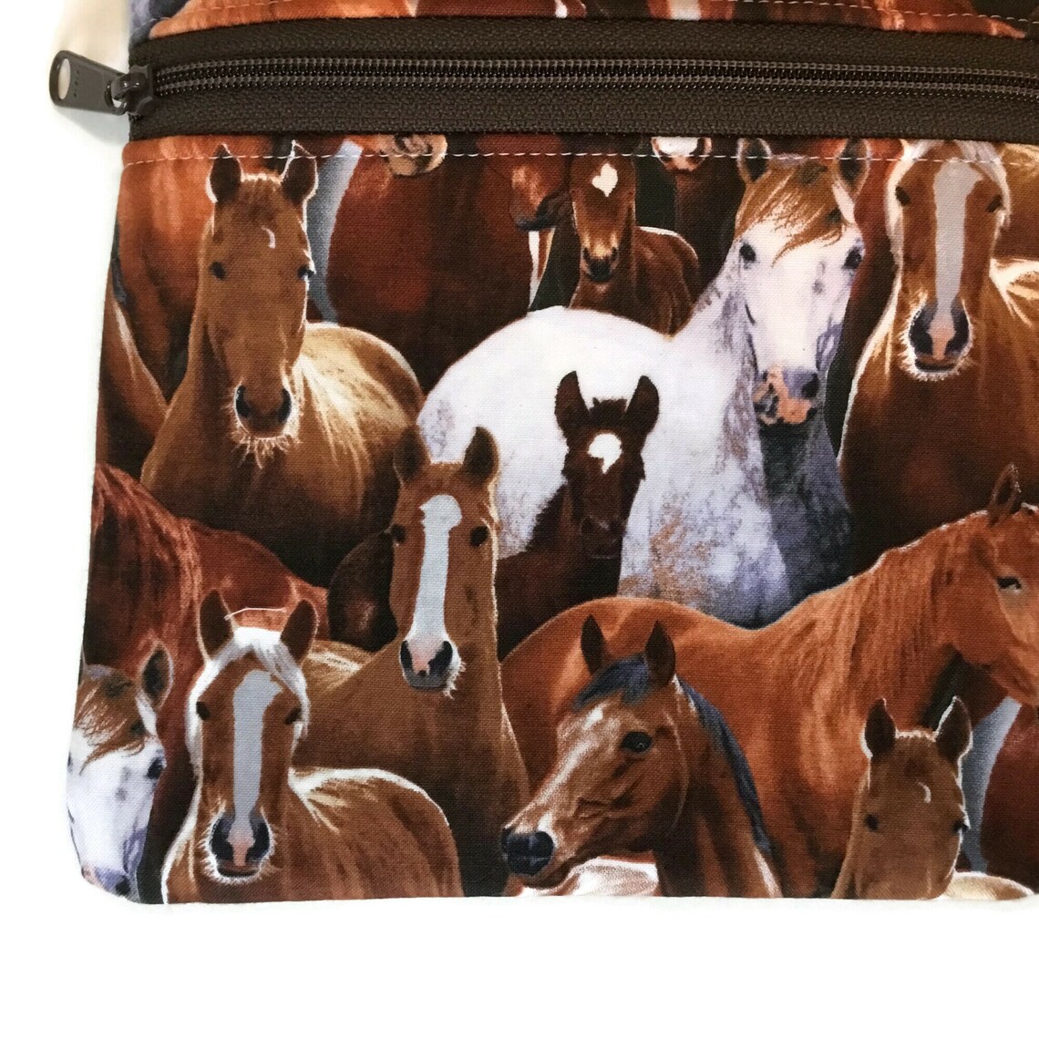 Bolso crossbody de caballo Bolso pequeño con cremallera con Etsy