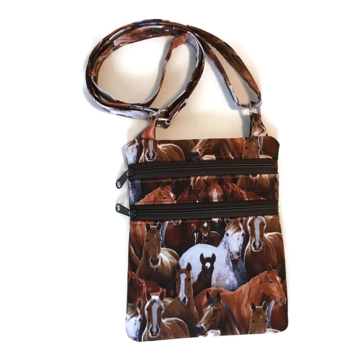 Bolso crossbody de caballo Bolso pequeño con cremallera con Etsy