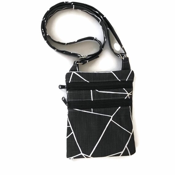 black canvas purse