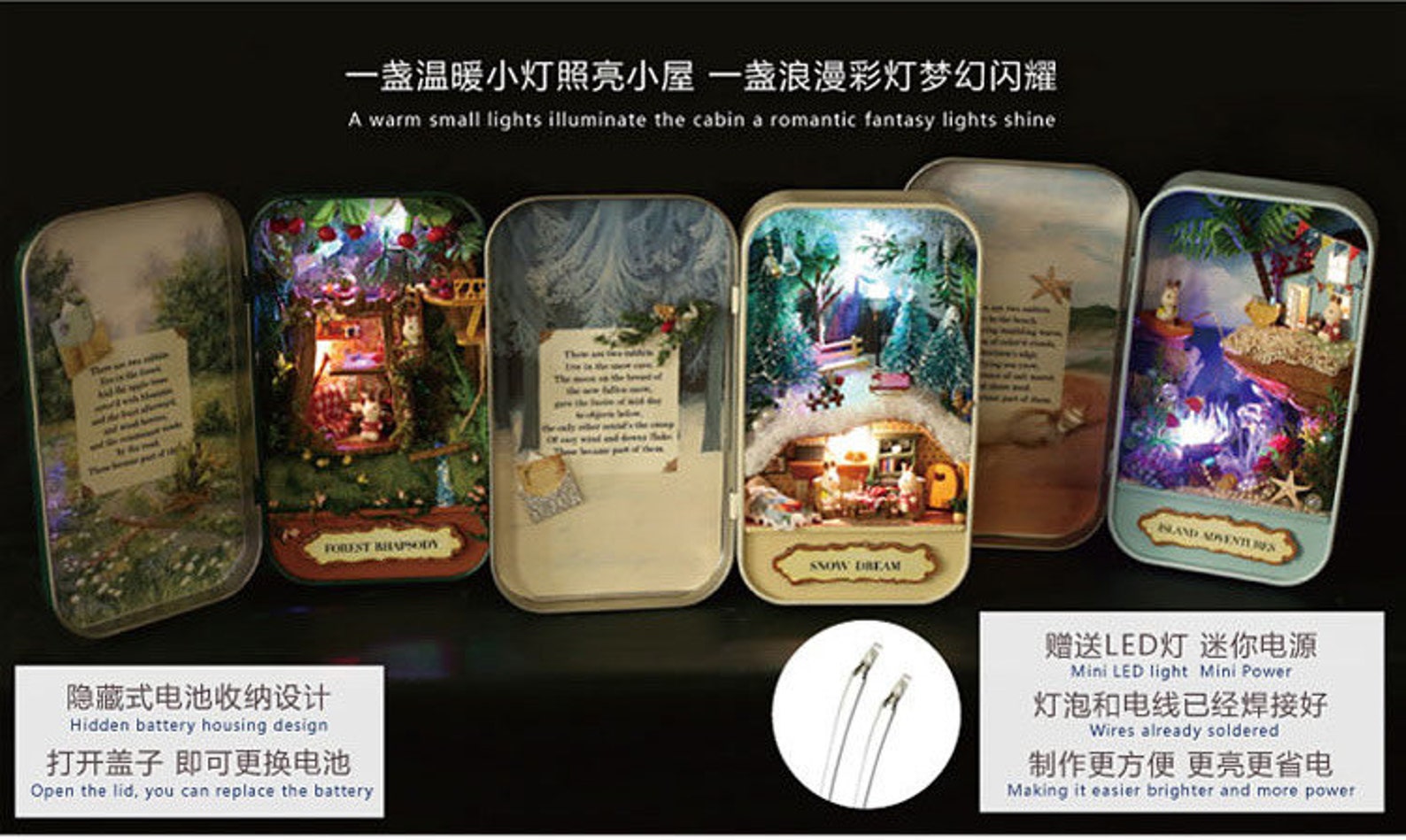 NEW DIY Tin Box House Box Theatre-Forest Rhapsody diy | Etsy