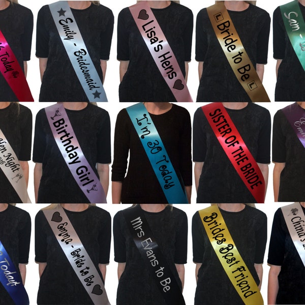 Hen Party Sash Etsy UK