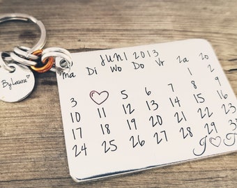 Kalender sleutelhanger / Calendar keychain
