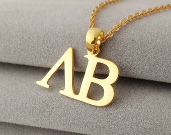 Collier grec personnalisé, collier Delta, collier thêta, collier alphabet grec, collier Delta, collier psi, collier lambda