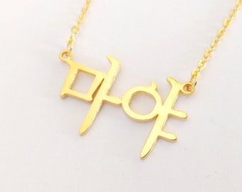 Korean Necklace, Korean Name Necklace, Personalized Hangul Necklace,Korean Letter Necklace,Any Hangul Name Necklace, Korean Writing Necklace