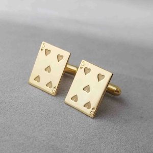 Benutzerdefinierte Spielkarten-Manschettenknöpfe, personalisierte Spielkarten-Manschettenknöpfe, Blackjack-Liebhaber-Geschenk, Poker-Liebhaber-Geschenk, thematische Kartendecks