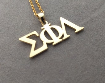 Collier grec personnalisé, collier Delta, collier thêta, collier alphabet grec, collier delta, collier psi, collier lambda