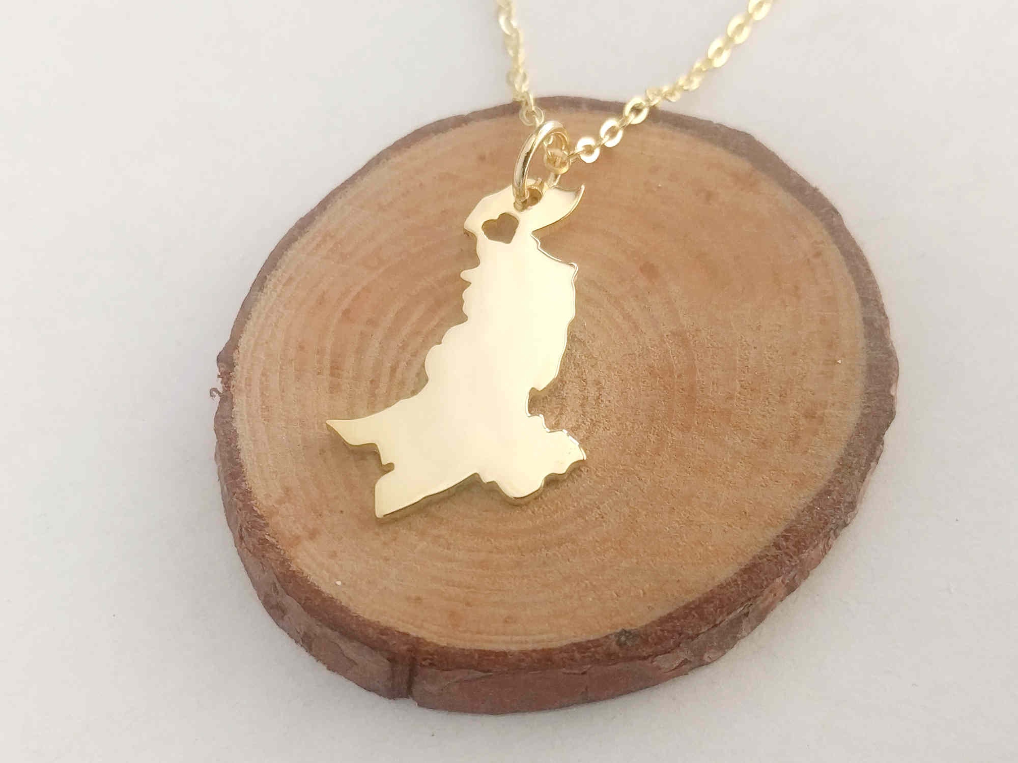 Custom Pakistan Necklace Pakistan Map Necklace Pakistan Etsy UK
